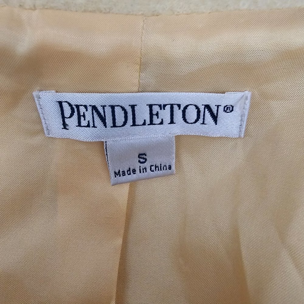 Pendleton Vintage 100% Merino Wool Button Up Jacket Blazer - Picture 2 of 8